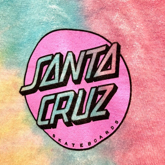 Santa Cruz tie dye tee shirt. Worn once! - Picture 2 of 4